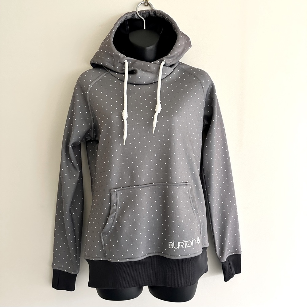 Burton dry ride hooded sweatshirt | fleece lined snowboard outerwear lined | S